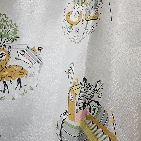 Vintage 1950s baby nursery curtains!! 6 panels!! - Picture 5 of 5